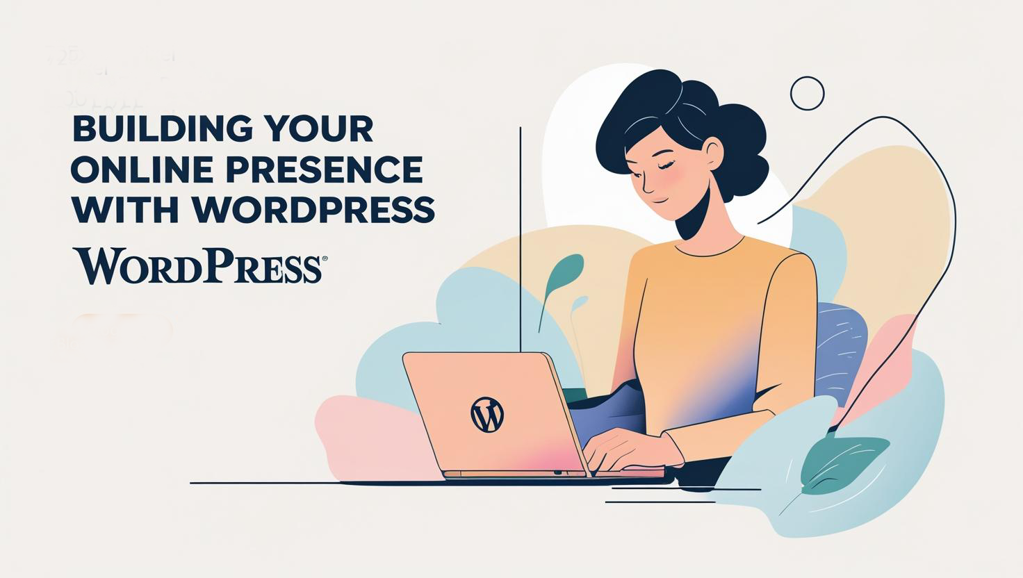 WordPressでオンラインブランディングする人の姿