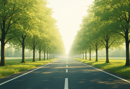 続く道のイメージ